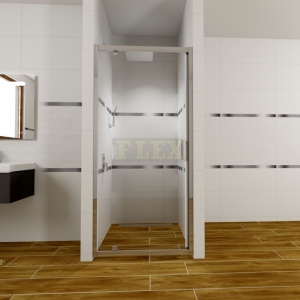 Sprchové dvere LIMA, pivotové, 80x190 cm, chróm ALU